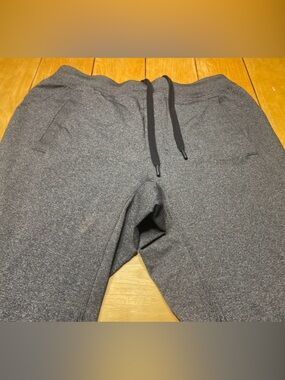 Lululemon City Sweat Joggers Size Large Color Charcoal Grey Drawstring Stretch
